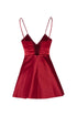 Falu Red Corset Flare Mi̇ni̇ Dress